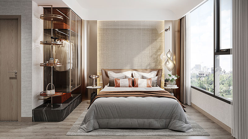 Phòng ngủ căn hộ Masteri Era Landmark