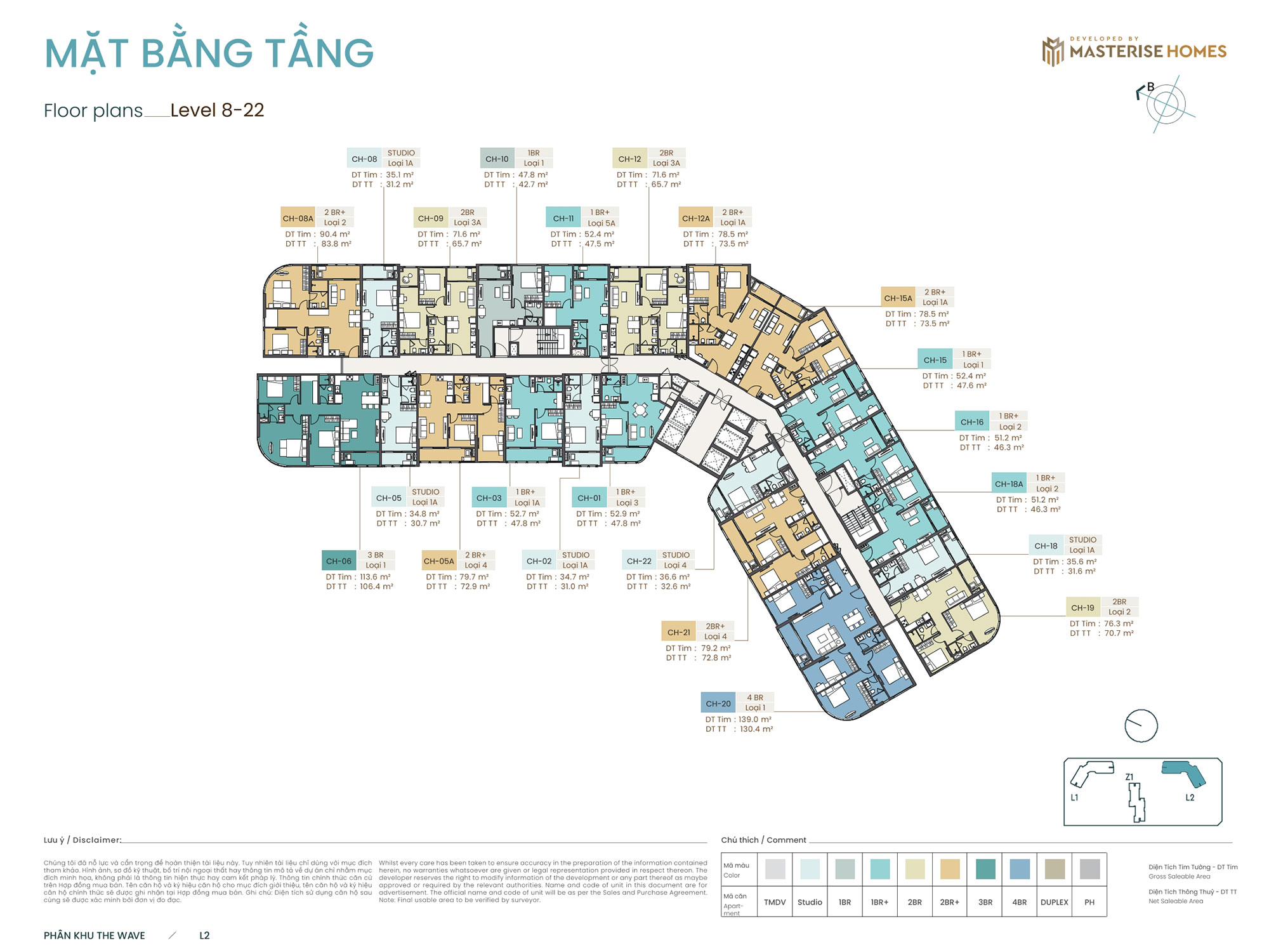 Mặt bằng tòa L2