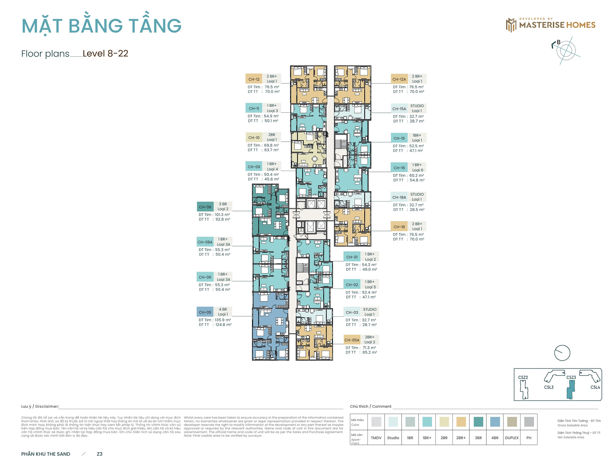 Mặt bằng tòa Z3
