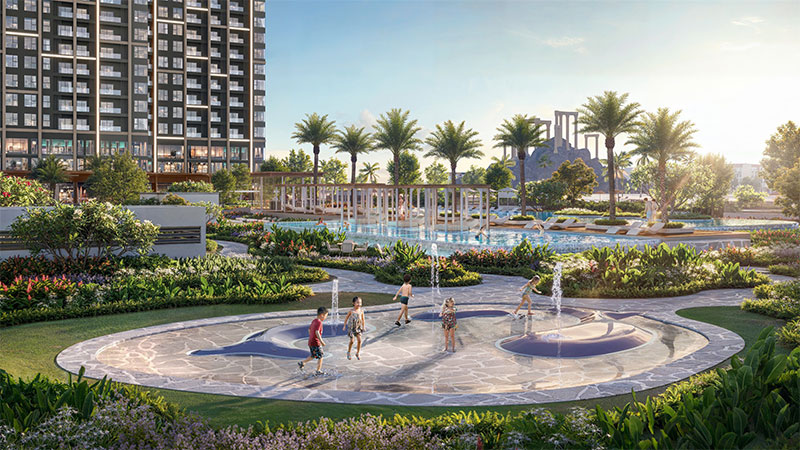 Sân chơi phun nước The Wave Masteri Grand Coast